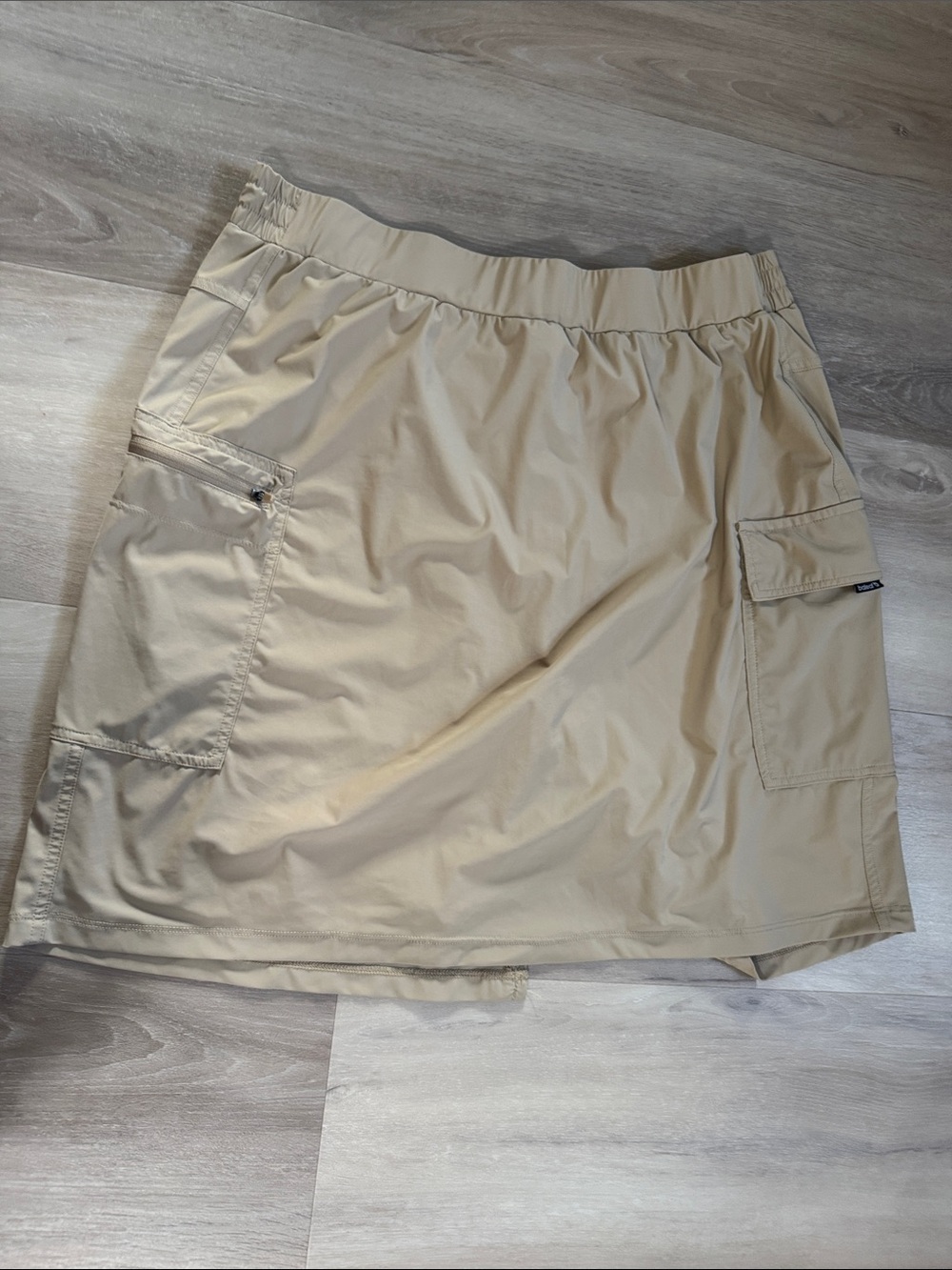 Baleaf Beige Cargo Skort with Utility Pockets
